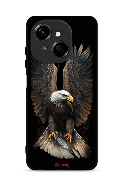 Tolwak غطاء حماية لهاتف تكنو سبارك جو 1 4G بأجنحة نسر منتشرة