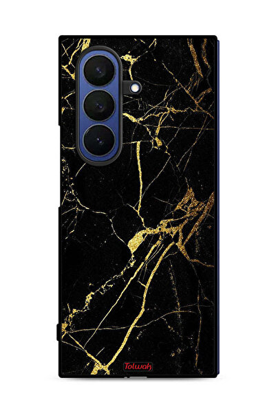 Tolwak غطاء حماية لهاتف سامسونج جالاكسي زد فولد 7 - متصدع، رخامي