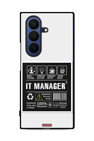 Tolwak غطاء حماية لجهاز Samsung Galaxy Z Fold7، ملصق مدير تكنولوجيا المعلومات