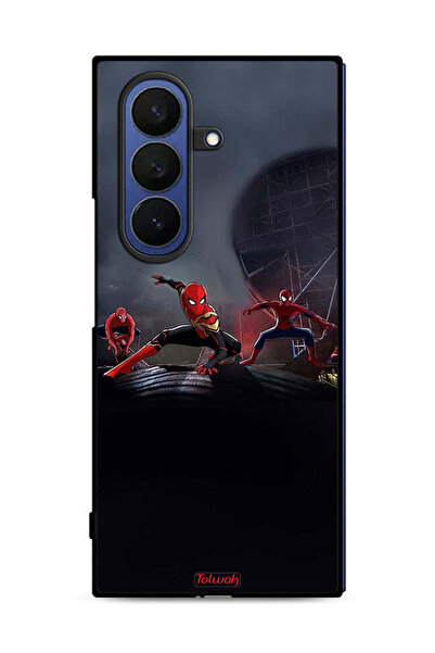 Tolwak غطاء حماية لهاتف Samsung Galaxy Z Fold7 بتصميم ثلاثة عناكب