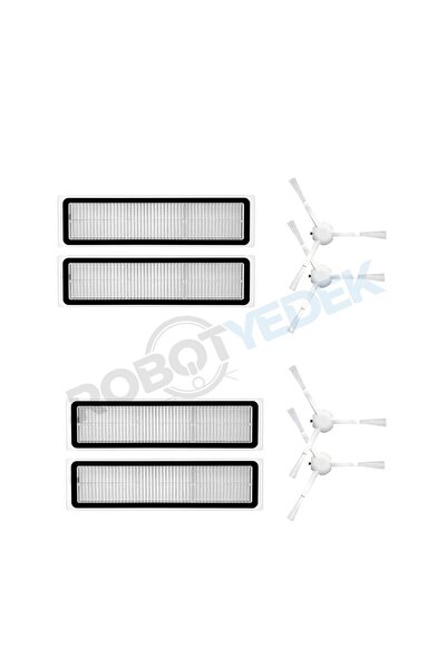 robotyedek Ανταλλακτικό φίλτρο Hepa και λευκή πλαϊνή βούρτσα συμβατό με Dream...