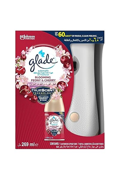 Glade حامل رذاذ معطر جو أوتوماتيكي مع وظيفة تحرير الوقت القابلة للتعديل - معط...