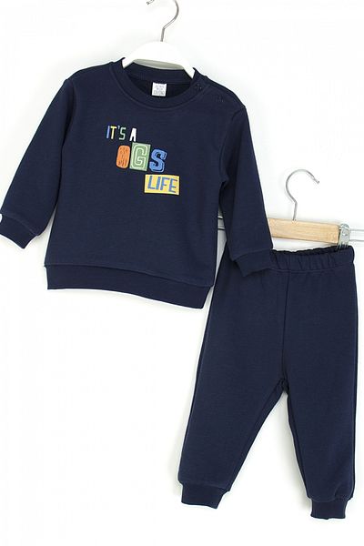 DMB BOYS & GIRLS Baby Boy Printed Tracksuit Set Front and Back Patterned Bottom-Top Set