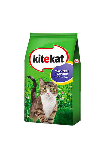 Kitekat طعام جاف للقطط بنكهة الماكريل، 1.4 كجم