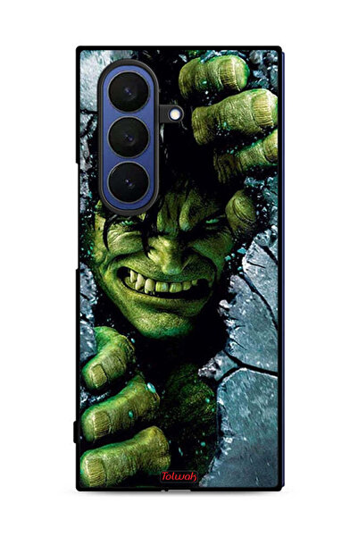 Tolwak غطاء حماية لهاتف Samsung Galaxy Z Fold7 بتصميم هالك المذهل