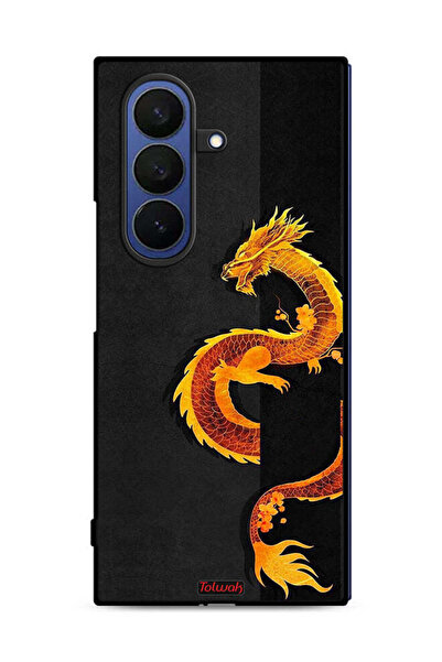 Tolwak غطاء حماية لهاتف Samsung Galaxy Z Fold7 بتصميم فن التنين
