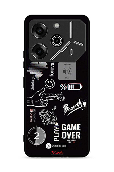 Tolwak غطاء حماية لهاتف تكنو بوفا 6 برو 5G، لعبة انتهت، بيو بيو