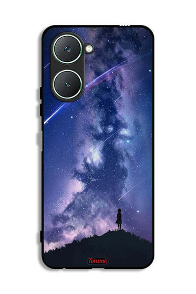 Tolwak غطاء حماية لهاتف Vivo Y18i 4G بنقشة نجوم متحركة