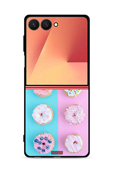 Tolwak غطاء حماية لهاتف Samsung Galaxy Z Flip7 بنقشة هيذر دوناتس