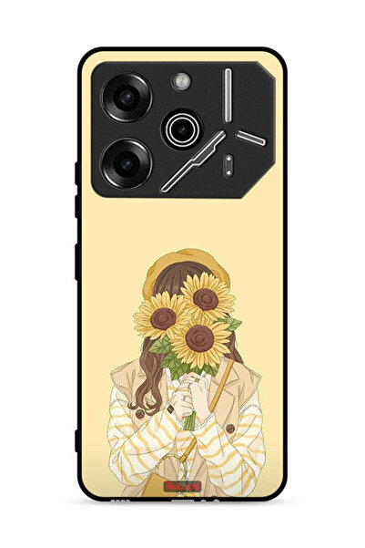 Tolwak غطاء حماية لهاتف تكنو بوفا 6 برو 5G بنقشة عباد الشمس