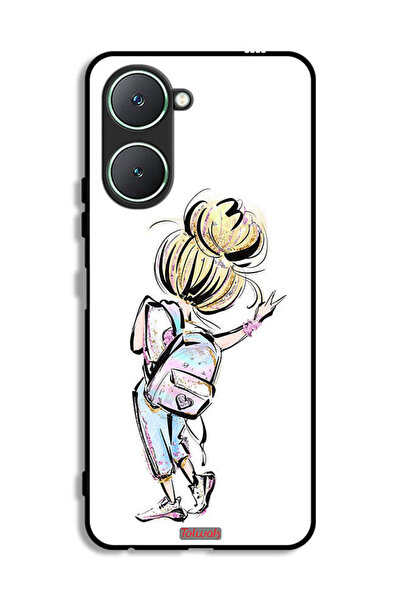 Tolwak غطاء حماية لهاتف Vivo Y18i 4G بطبعة فتاة العودة إلى المدرسة