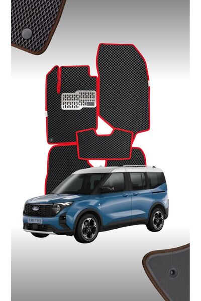 mattclass Ford Courier 2024 Uyumlu EVA Paspas Seti | Logo Dahil | Kaymaz – Yı...