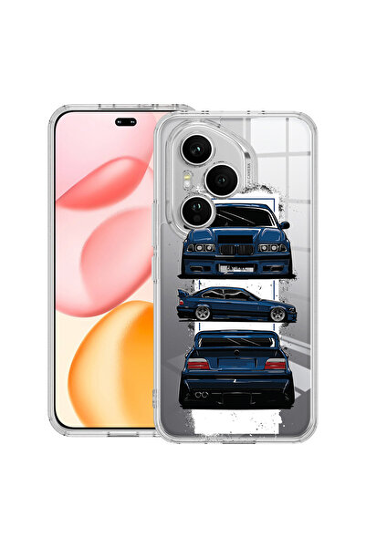 bestcase Carcasă transparentă din silicon pentru Honor 400 Pro, BMW E36, 2036...