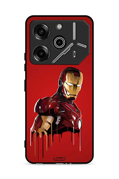 Tolwak غطاء حماية لهاتف تكنو بوفا 6 برو 5G برسومات الرجل الحديدي