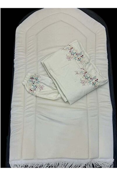 Gerenic طقم سجاد صلاه مع شرشف لبس مرد مطرز