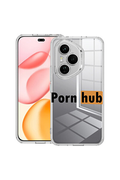 bestcase Carcasă transparentă din silicon pentru Honor 400 Pro, Porn Hub, 203...