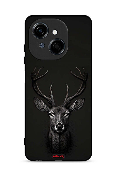 Tolwak غطاء حماية لهاتف Tecno Spark Go 1S 4G بطبعة غزال رقمية