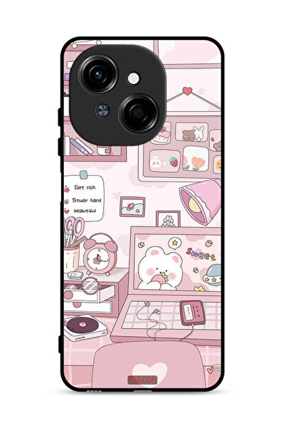Tolwak Tecno Spark Go 1 4G Protective Case Cover Get Rich Study Hard