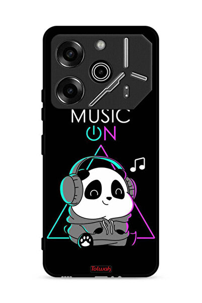 Tolwak غطاء حماية لهاتف تكنو بوفا 6 برو 5G بطبعة موسيقى الباندا