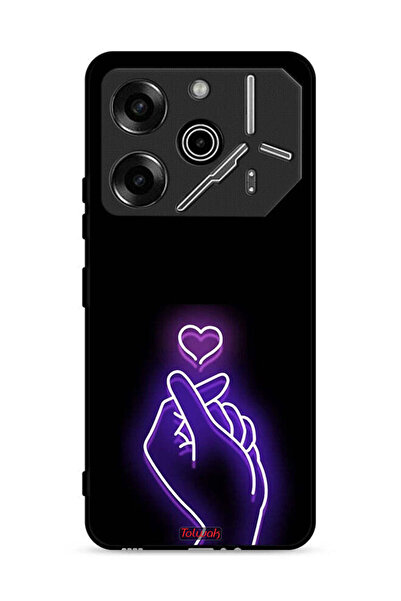 Tolwak غطاء حماية لهاتف تكنو بوفا 6 برو 5G بتصميم قلب صغير