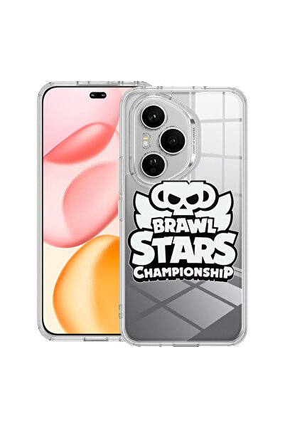 bestcase Carcasă transparentă din silicon pentru Honor 400 Pro, Brawl Stars C...