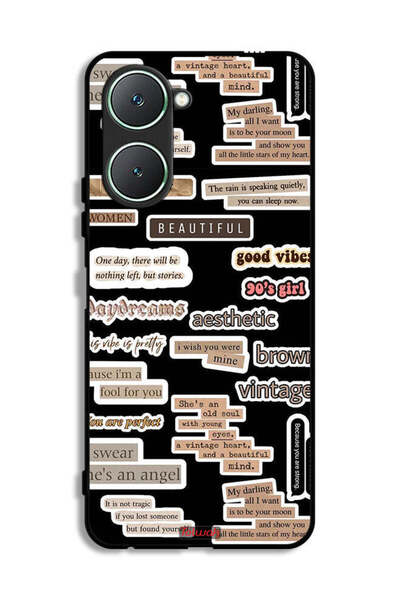 Tolwak Vivo Y18i 4G Protective Case Cover Beautiful Quotes Stickers