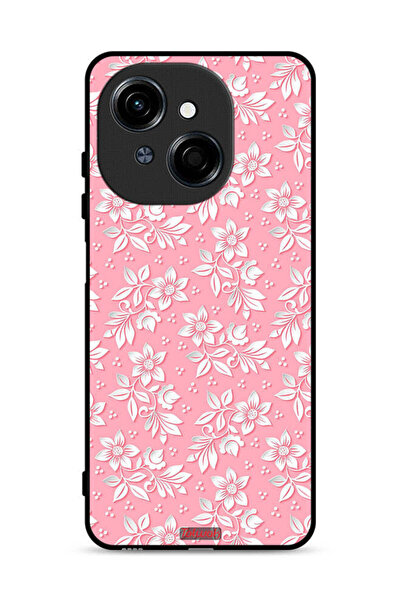 Tolwak Tecno Spark Go 1S 4G Protective Case Cover Flowers Background Pattern