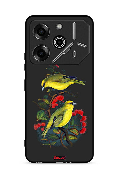 Tolwak غطاء حماية لهاتف تكنو بوفا 6 برو 5G بطبعة طيور