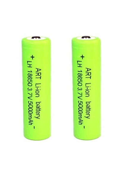 ART Acumulator Li-Ion tip 18650, 5000mAh, 3.7V, set 2 bucati, terminal cu varf