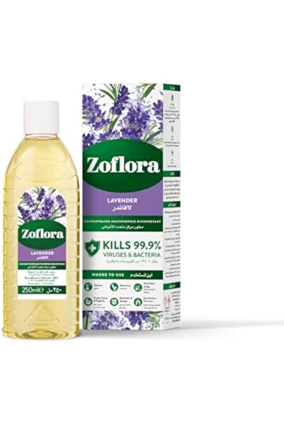 Zoflora مطهر مركز متعدد الأغراض، مضاد للبكتيريا، تأثير طويل الأمد، 250 مل، بر...