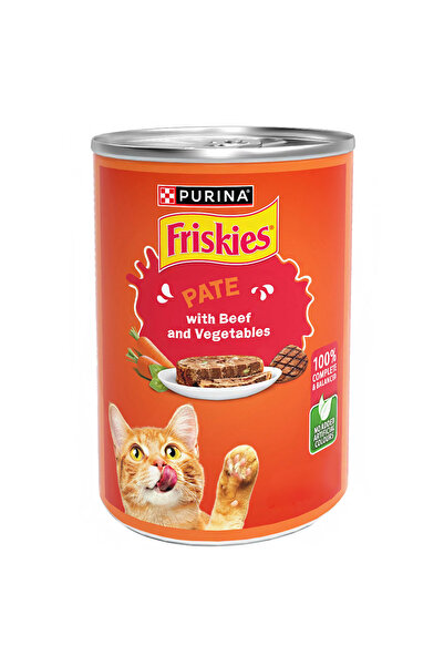 Friskies طعام القطط بورينا باتيه لحم بقري وخضراوات، 400 غرام