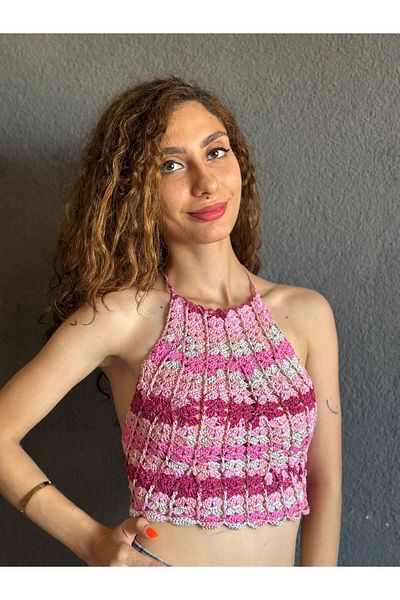 Gönülden Tasarım Hand Knitted Bustier