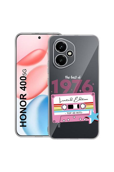 bestcase Carcasă transparentă din silicon pentru Honor 400, ediție limitată - Best Of 1976, 2036423 T 1930