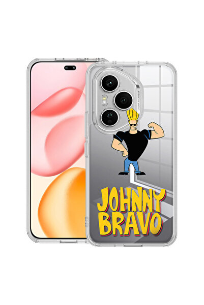 bestcase Carcasă transparentă din silicon pentru Honor 400 Pro, Johnny Bravo,...