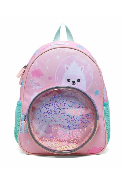 R&B حقيبة ظهر وردية اللون لغرف الأطفال للبنات