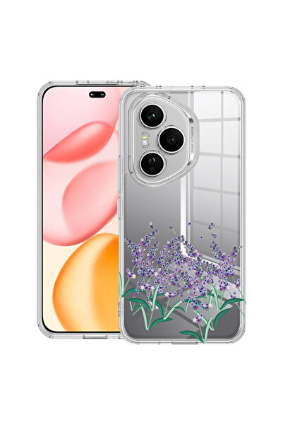 bestcase Carcasă transparentă din silicon pentru Honor 400 Pro, lavandă, 2036...