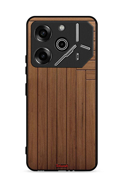 Tolwak غطاء حماية لهاتف Tecno Pova 6 Pro 5G بنمط باب