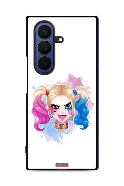 Tolwak غطاء حماية لهاتف Samsung Galaxy Z Fold7 برسومات هارلي كوين