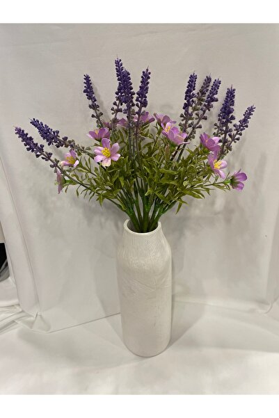 Ekol Çiçekçilik lavanta papatyalı mor 7kafalı 38cm boy