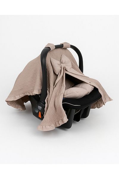 nelcollection Frilly Baby Stroller Cover Stroller Cushion Orthopedic Lumbar Supported Set of 2
