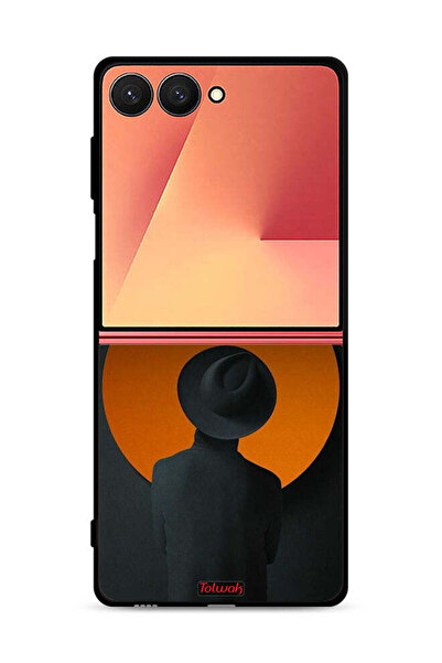 Tolwak غطاء حماية لهاتف Samsung Galaxy Z Flip7 بتصميم قبعة بوي آرت