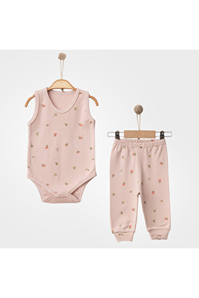 Nayinom Askılı Bebek Badi Ve Tek Alt Takım 0/9 Ay