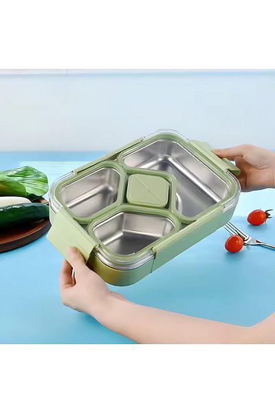 Twisoo Stainless Steel Lunch Box – Stackable Food Container with Leak-Proof Seal, Waterproof Compa