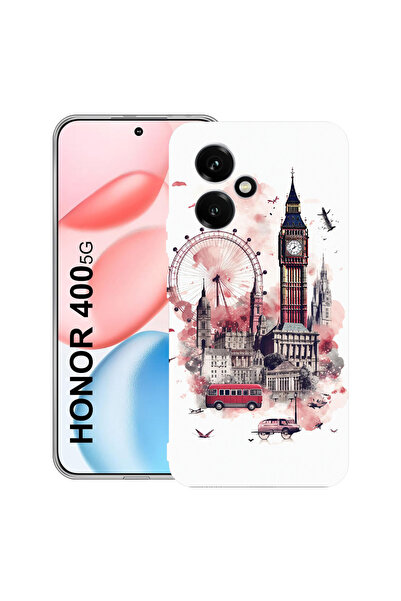 bestcase Carcasă transparentă din silicon pentru Honor 400, Visit London, 203...