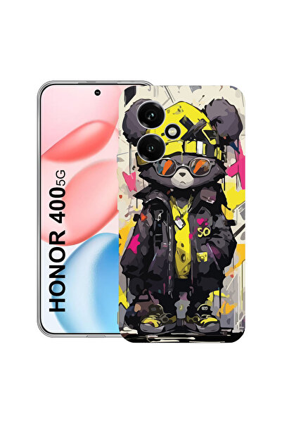 bestcase Carcasă transparentă din silicon pentru Honor 400, culori pastelate ...