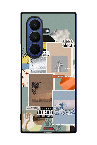 Tolwak غطاء حماية لهاتف Samsung Galaxy Z Fold7 بتصميم "She Is Electric"