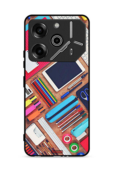 Tolwak غطاء حماية لهاتف Tecno Pova 6 Pro 5G بتصميم فتاة هوبي ديسك