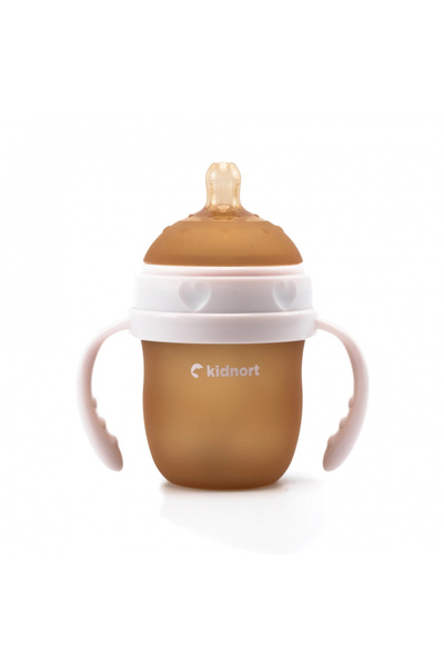 Kidnort Biberon anti-colici pentru bebelusi 0-3 luni, Kindnort Eple, steriliz...