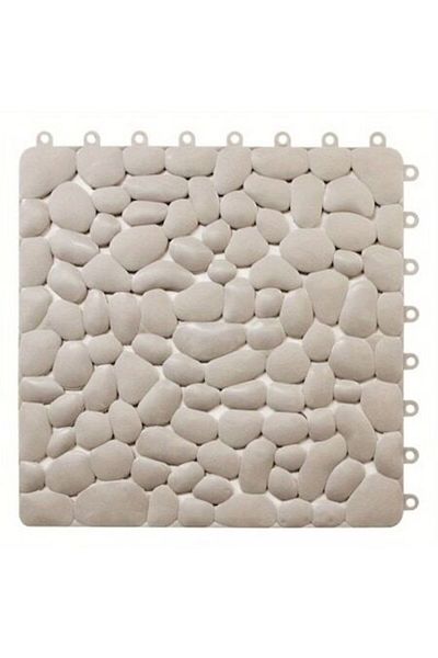 Sosar Set 6 buc Covor Antiderapant tip Dale pentru Cabina de Dus, gri 30x30 cm