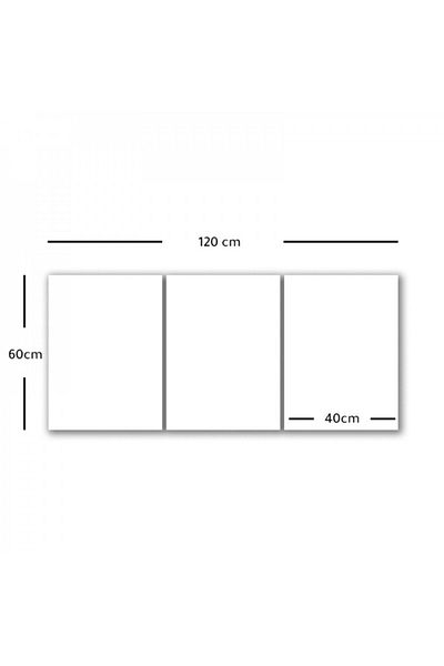 4gdran Three MDF wooden panels with a girl design, size 120x60 cm